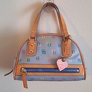 Vintage Dooney & Bourke Mini Bowler Bag